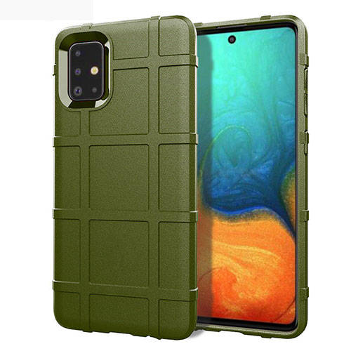 Ultra-thin Silicone Gel Soft Case 360 Degrees Cover for Samsung Galaxy A51 5G Green