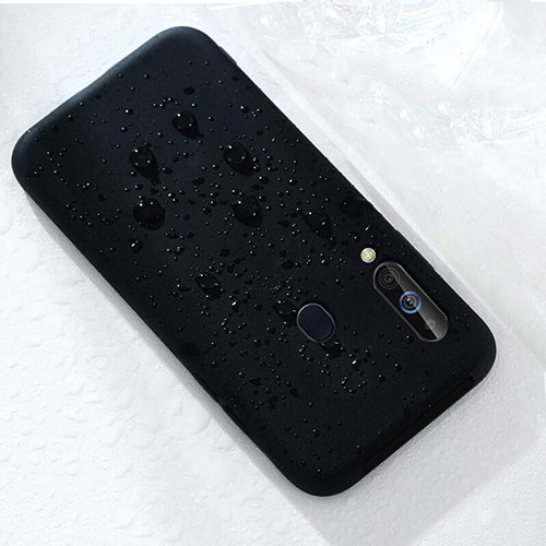Ultra-thin Silicone Gel Soft Case 360 Degrees Cover for Samsung Galaxy A60 Black