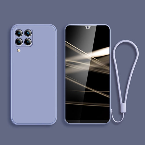 Ultra-thin Silicone Gel Soft Case 360 Degrees Cover for Samsung Galaxy M42 5G Lavender Gray