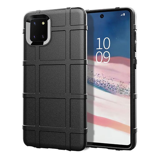 Ultra-thin Silicone Gel Soft Case 360 Degrees Cover for Samsung Galaxy M60s Black