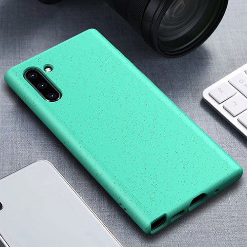 Ultra-thin Silicone Gel Soft Case 360 Degrees Cover for Samsung Galaxy Note 10 5G Cyan