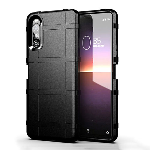 Ultra-thin Silicone Gel Soft Case 360 Degrees Cover for Sony Xperia 10 II Black