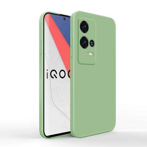 Ultra-thin Silicone Gel Soft Case 360 Degrees Cover for Vivo iQOO 8 5G Green