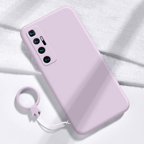 Ultra-thin Silicone Gel Soft Case 360 Degrees Cover for Xiaomi Mi 10 Ultra Clove Purple