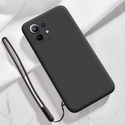 Ultra-thin Silicone Gel Soft Case 360 Degrees Cover for Xiaomi Mi 11 5G Black
