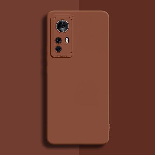 Ultra-thin Silicone Gel Soft Case 360 Degrees Cover for Xiaomi Mi 12S Pro 5G Brown