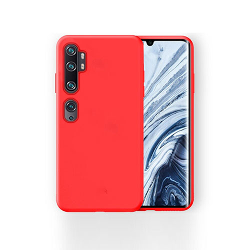 Ultra-thin Silicone Gel Soft Case 360 Degrees Cover for Xiaomi Mi Note 10 Red
