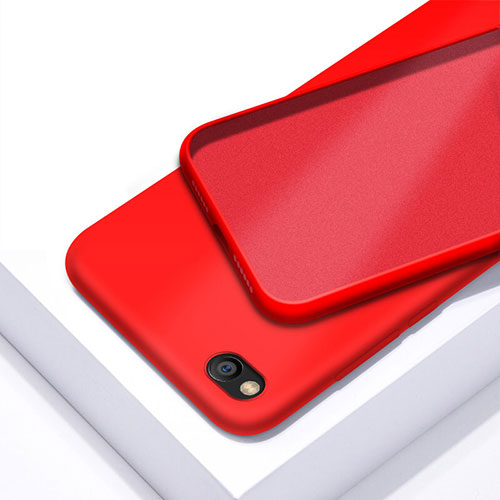 Ultra-thin Silicone Gel Soft Case 360 Degrees Cover for Xiaomi Redmi Go Red