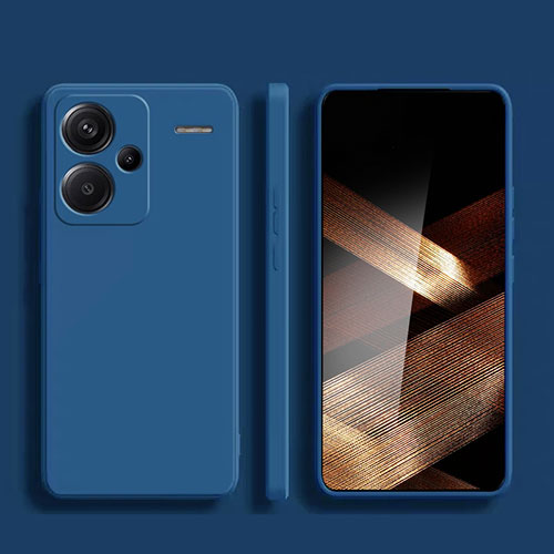 Ultra-thin Silicone Gel Soft Case 360 Degrees Cover for Xiaomi Redmi Note 13 Pro+ Plus 5G Blue
