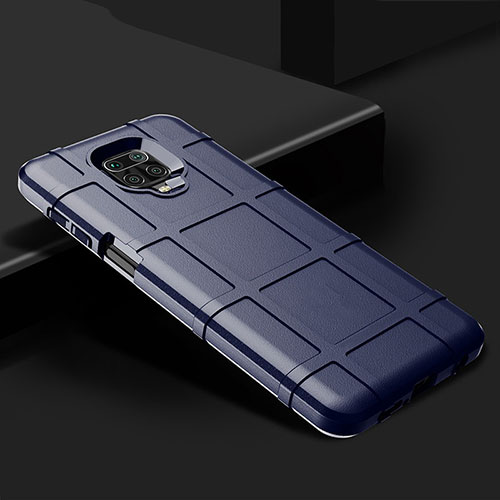 Ultra-thin Silicone Gel Soft Case 360 Degrees Cover for Xiaomi Redmi Note 9 Pro Max Blue