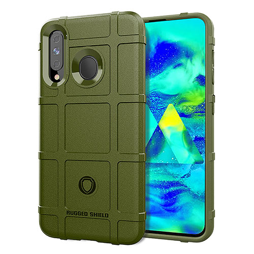 Ultra-thin Silicone Gel Soft Case 360 Degrees Cover J01S for Samsung Galaxy A60 Green
