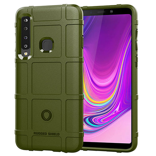 Ultra-thin Silicone Gel Soft Case 360 Degrees Cover J01S for Samsung Galaxy A9 Star Pro Green