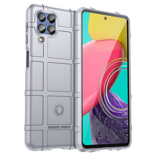 Ultra-thin Silicone Gel Soft Case 360 Degrees Cover J01S for Samsung Galaxy M53 5G Gray