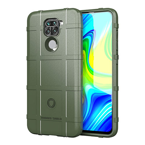 Ultra-thin Silicone Gel Soft Case 360 Degrees Cover J01S for Xiaomi Redmi Note 9 Green