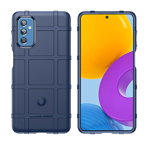 Ultra-thin Silicone Gel Soft Case 360 Degrees Cover J02S for Samsung Galaxy M52 5G Blue