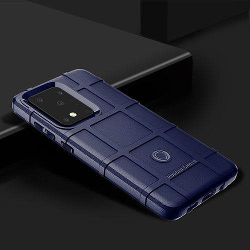 Ultra-thin Silicone Gel Soft Case 360 Degrees Cover J02S for Samsung Galaxy S20 Ultra 5G Blue