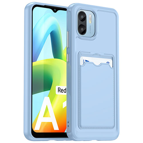 Ultra-thin Silicone Gel Soft Case 360 Degrees Cover J02S for Xiaomi Redmi A1 Blue