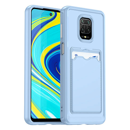 Ultra-thin Silicone Gel Soft Case 360 Degrees Cover J02S for Xiaomi Redmi Note 9S Blue