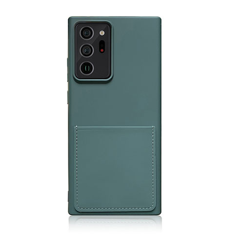 Ultra-thin Silicone Gel Soft Case 360 Degrees Cover MJ1 for Samsung Galaxy Note 20 Ultra 5G Midnight Green