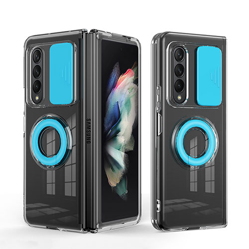 Ultra-thin Silicone Gel Soft Case 360 Degrees Cover MJ1 for Samsung Galaxy Z Fold4 5G Blue