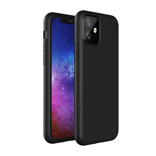 Ultra-thin Silicone Gel Soft Case 360 Degrees Cover S01 for Apple iPhone 11 Black
