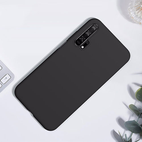 Ultra-thin Silicone Gel Soft Case 360 Degrees Cover S01 for Huawei Honor 20 Pro Black