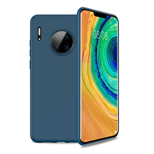 Ultra-thin Silicone Gel Soft Case 360 Degrees Cover S01 for Huawei Mate 30 Pro 5G Blue