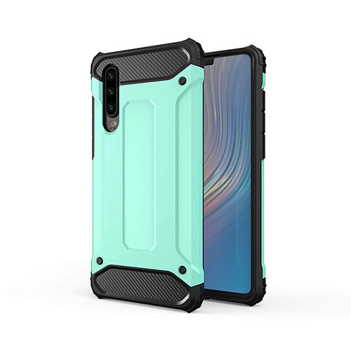 Ultra-thin Silicone Gel Soft Case 360 Degrees Cover S01 for Huawei P30 Green