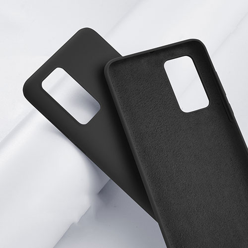 Ultra-thin Silicone Gel Soft Case 360 Degrees Cover S01 for Huawei P40 Pro Black