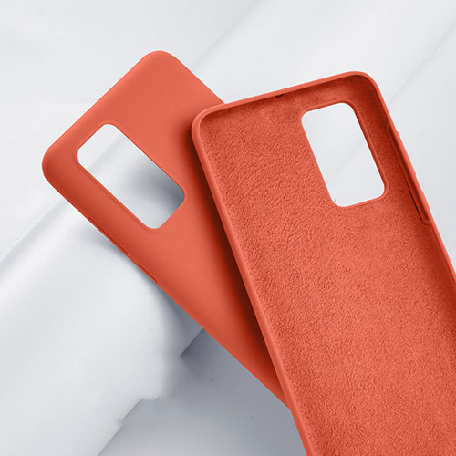 Ultra-thin Silicone Gel Soft Case 360 Degrees Cover S01 for Huawei P40 Pro Orange