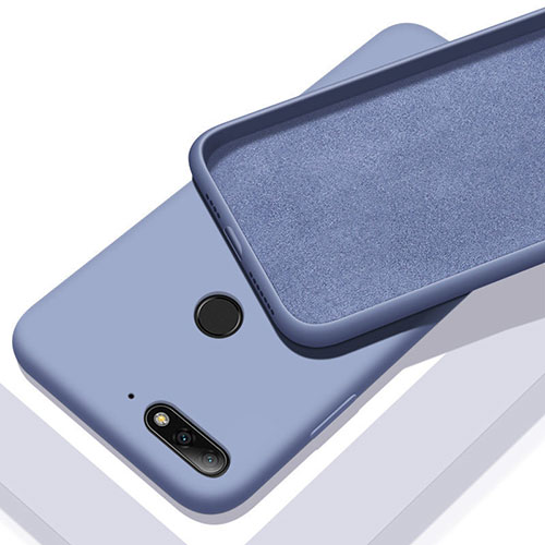 Ultra-thin Silicone Gel Soft Case 360 Degrees Cover S01 for Huawei Y6 Prime (2018) Blue
