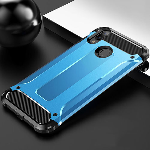 Ultra-thin Silicone Gel Soft Case 360 Degrees Cover S01 for Huawei Y9 (2019) Sky Blue