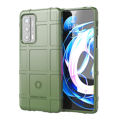 Ultra-thin Silicone Gel Soft Case 360 Degrees Cover S01 for Motorola Moto Edge 20 Pro 5G Green