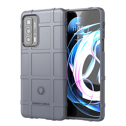 Ultra-thin Silicone Gel Soft Case 360 Degrees Cover S01 for Motorola Moto Edge S Pro 5G Gray