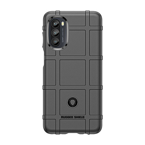 Ultra-thin Silicone Gel Soft Case 360 Degrees Cover S01 for Motorola Moto G82 5G Black