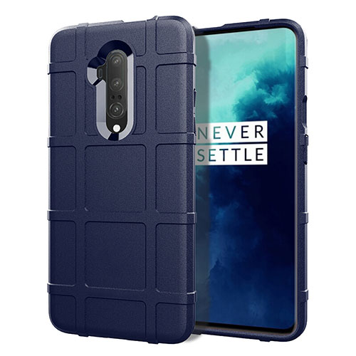 Ultra-thin Silicone Gel Soft Case 360 Degrees Cover S01 for OnePlus 7T Pro Blue