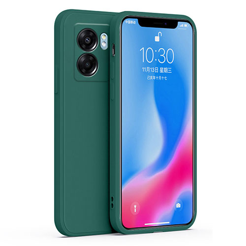 Ultra-thin Silicone Gel Soft Case 360 Degrees Cover S01 for OnePlus Nord N300 5G Midnight Green