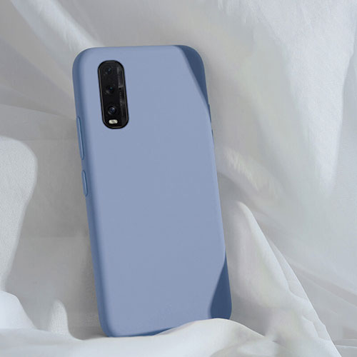 Ultra-thin Silicone Gel Soft Case 360 Degrees Cover S01 for Oppo Find X2 Gray