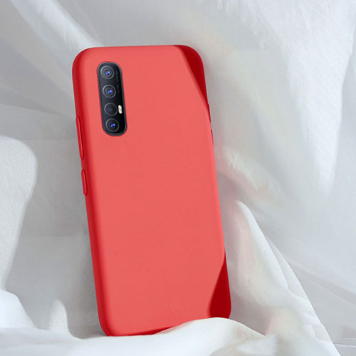 Ultra-thin Silicone Gel Soft Case 360 Degrees Cover S01 for Oppo Find X2 Neo Red