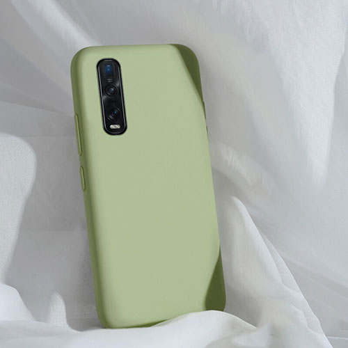 Ultra-thin Silicone Gel Soft Case 360 Degrees Cover S01 for Oppo Find X2 Pro Green