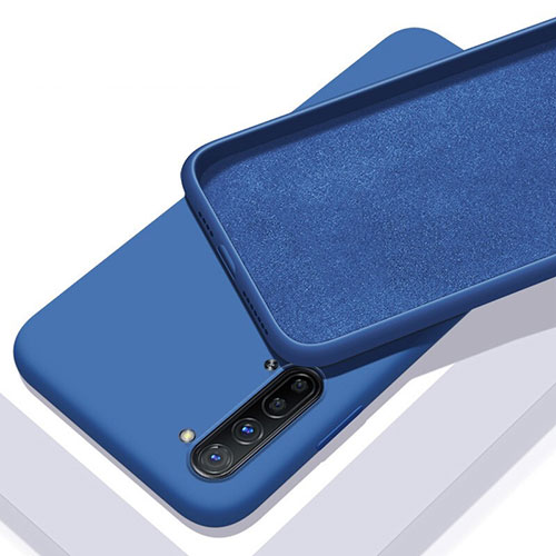 Ultra-thin Silicone Gel Soft Case 360 Degrees Cover S01 for Oppo K7 5G Blue