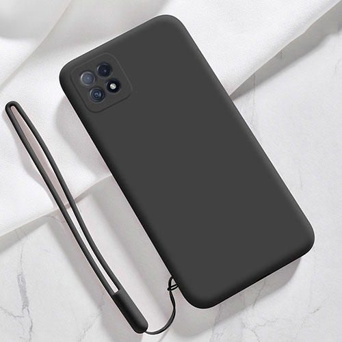 Ultra-thin Silicone Gel Soft Case 360 Degrees Cover S01 for Oppo Reno4 SE 5G Black