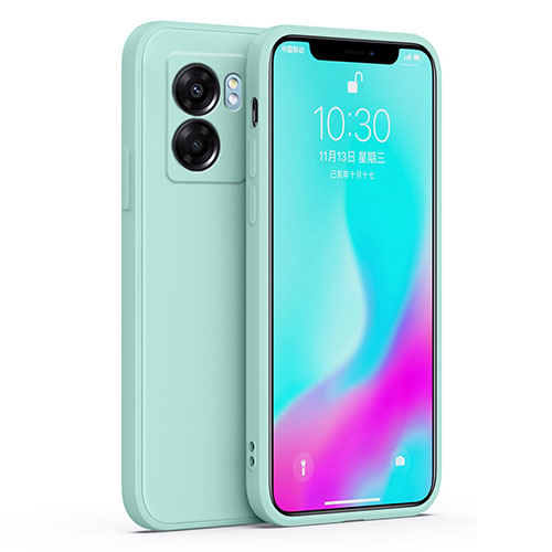 Ultra-thin Silicone Gel Soft Case 360 Degrees Cover S01 for Realme Narzo 50 5G Mint Blue