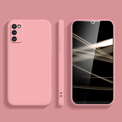 Ultra-thin Silicone Gel Soft Case 360 Degrees Cover S01 for Samsung Galaxy A41 Pink