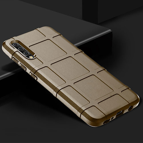 Ultra-thin Silicone Gel Soft Case 360 Degrees Cover S01 for Samsung Galaxy A70 Gold