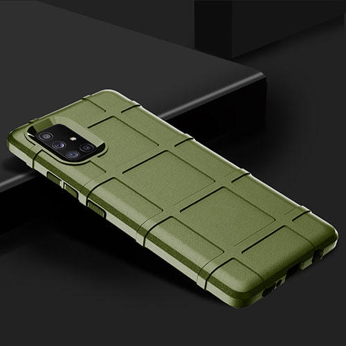 Ultra-thin Silicone Gel Soft Case 360 Degrees Cover S01 for Samsung Galaxy A71 5G Green