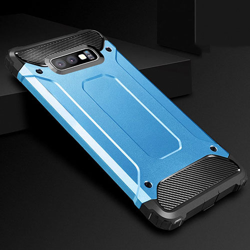 Ultra-thin Silicone Gel Soft Case 360 Degrees Cover S01 for Samsung Galaxy S10e Blue