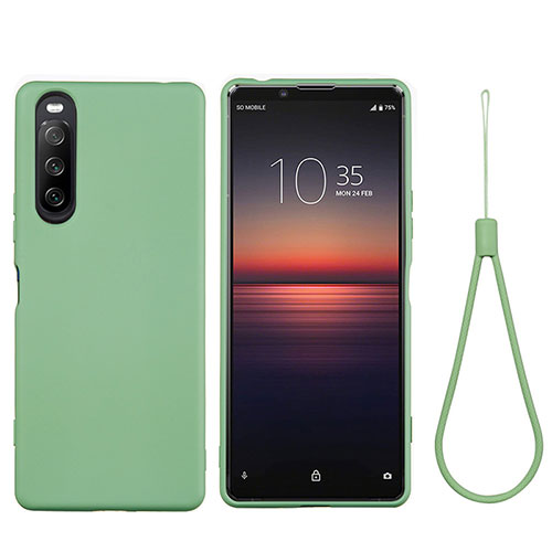 Ultra-thin Silicone Gel Soft Case 360 Degrees Cover S01 for Sony Xperia 10 II Green