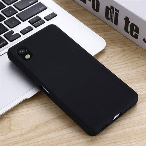 Ultra-thin Silicone Gel Soft Case 360 Degrees Cover S01 for Sony Xperia Ace III Black