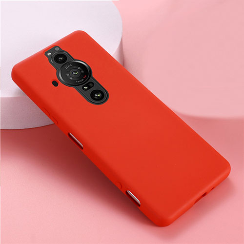 Ultra-thin Silicone Gel Soft Case 360 Degrees Cover S01 for Sony Xperia PRO-I Red